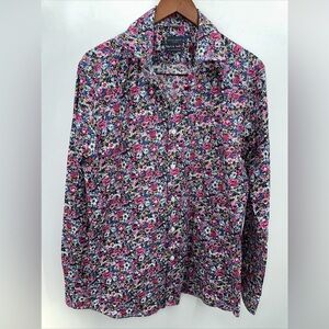 Grand Frank slim fit floral button down Size 16.5 41/42